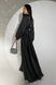 Шелковое черное вечернее платье в пол Шик, 42-44