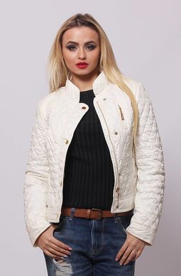 Короткая женская куртка СК1 ваниль Murenna Furs