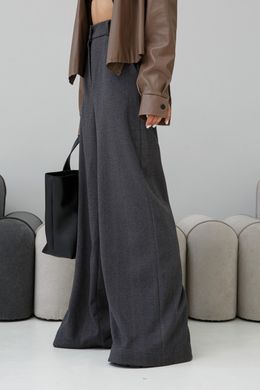 Темно-сірі жіночі брюки палаццо Фіва Jadone Fashion
