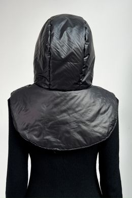 Чорний жіночий зимовий капор з плащовки Jadone Fashion