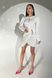 Белое короткое вечернее платье Дайон, 42-44