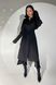 Чорна сукня сорочка Косет без портупеї, 42-46