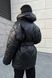 Черный женский зимний капор из плащевки, UNI
