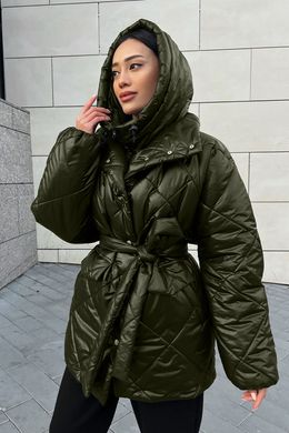 Жіночий зимовий капор з плащовки хакі Jadone Fashion