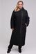 Весеннее длинное женское черное пальто 922, 50