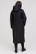 Весняне довге жіноче чорне пальто 922, 50