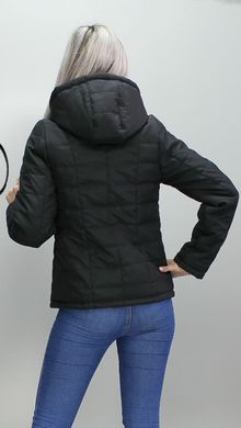 Чорна демісезонна куртка КР1 Murenna Furs