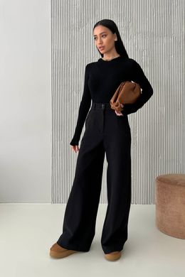 Черные женские брюки палаццо Брют Jadone Fashion