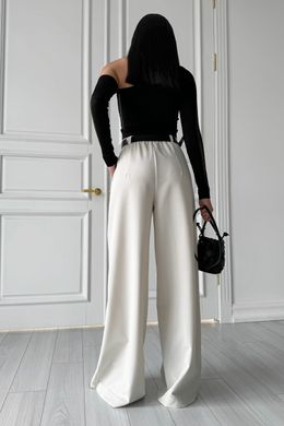 Бело-серые брюки палаццо Ирен Jadone Fashion