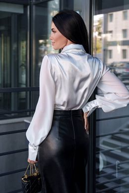 Шелковая белая блуза Ирма Jadone Fashion