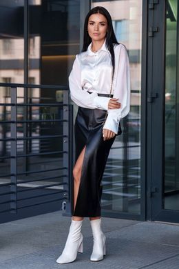 Шовкова біла блуза Ірма Jadone Fashion