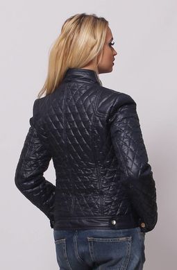 Короткая женская темно-синяя куртка СК1 Murenna Furs