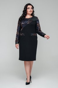 Женское черное платье Сабина All Posa