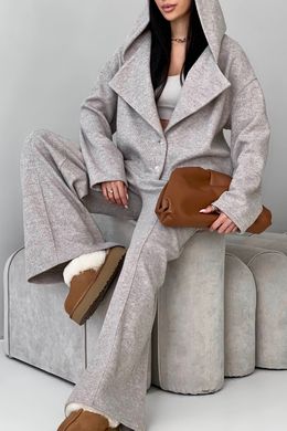 Бежеві брюки палаццо з ангори Рідлі Jadone Fashion