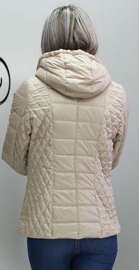 Осенняя бежевая куртка КМ1 Murenna Furs
