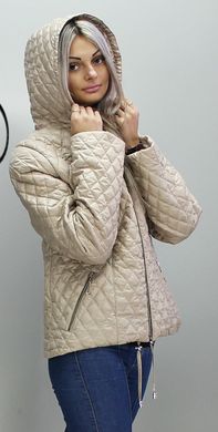 Осенняя бежевая куртка КС-2 Murenna Furs