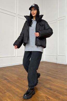 Демісезонна коротка чорна куртка Сія Jadone Fashion