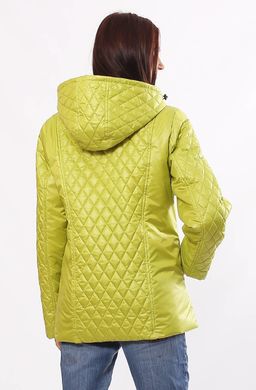 Женская демисезонная комбинированная куртка Murenna лайм Murenna Furs