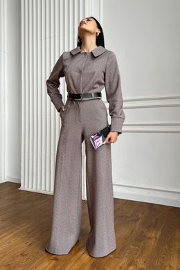Коричневі брюки палаццо Фіва Jadone Fashion