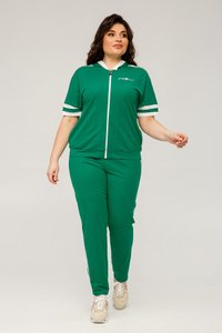 Трикотажний зелений спортивний костюм Ангеліна All Posa