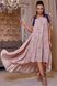 Персиковое платье-сарафан 3449, 42-44
