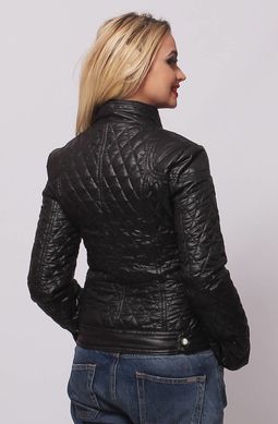 Короткая женская черная куртка СК1 Murenna Furs