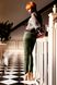 Стильные женские замшевые брюки Линколь хаки, 42