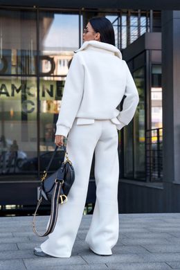 Белый свитшот на флисе Иланда Jadone Fashion