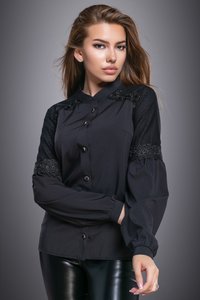 Черная блуза 2705 Seventeen