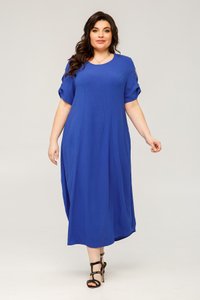 Синее длинное женское платье Патриция All Posa