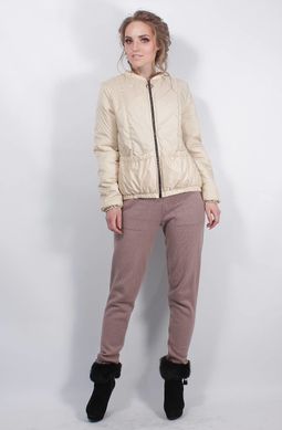 Женская бежевая куртка К-39 Murenna Furs