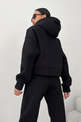 Черный костюм на флисе Калифорния Jadone Fashion