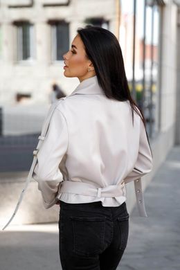Коротка біла двобортна куртка Фол Jadone Fashion