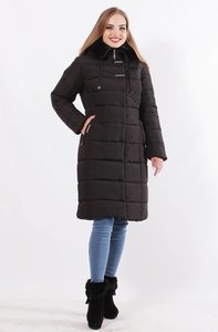 Черная зимняя женская куртка Кристина Murenna Furs