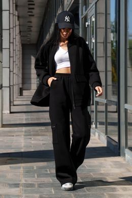Чорні теплі брюки Аксія Jadone Fashion