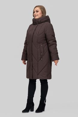 Зимнее кофейное пальто Альбина All Posa