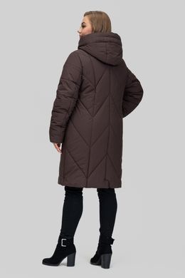 Зимнее кофейное пальто Альбина All Posa