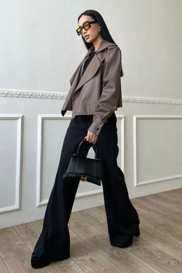 Чорні широкі брюки палаццо Інео Jadone Fashion