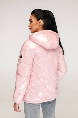Лакова рожева куртка В-1266 Favoritti