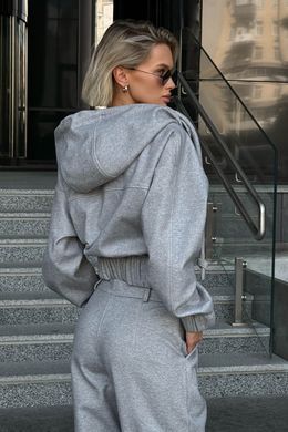 Серая короткая куртка бомбер Банни Jadone Fashion