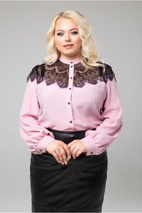 Розовая блуза Зефир Luzana