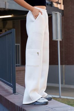 Білі теплі брюки Аксія Jadone Fashion