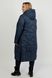 Женское стеганое весеннее пальто Трансформер синее, 48