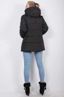 Чорна куртка К 30-03(к) Murenna Furs