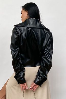 Коротка чорна куртка косуха Дейт Jadone Fashion