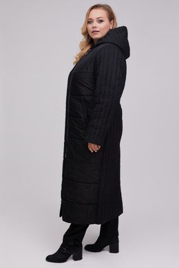 Весеннее длинное женское черное пальто 922 Riches