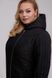 Весеннее длинное женское черное пальто 922, 50