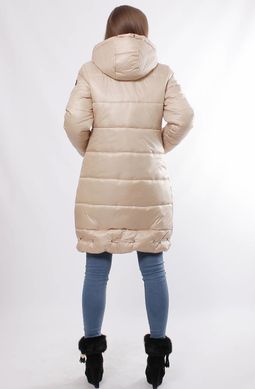 Зимняя бежевая куртка К-33 Murenna Furs
