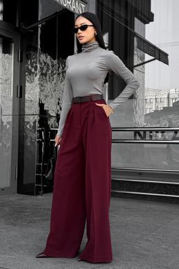 Брюки палаццо Джил бургунді Jadone Fashion