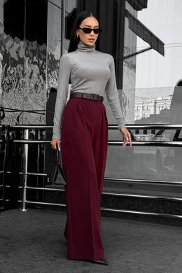 Брюки палаццо Джил бургунді Jadone Fashion
